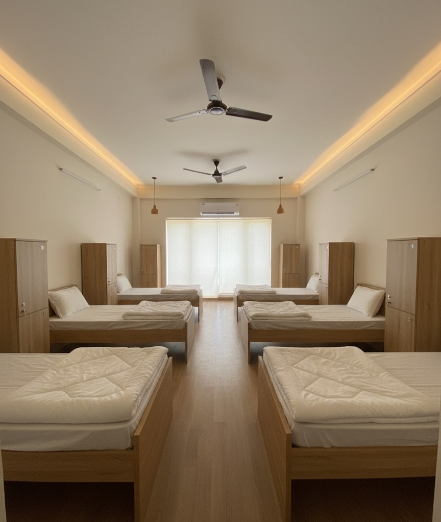 6- Bedded Dormitory.