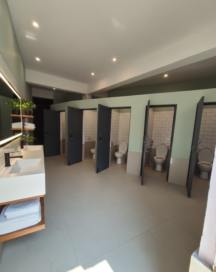 Shared Dormitory's Washroom.